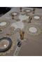 1 Runner/6 American Servings/6 Cup Holders/6 Spoon Holders/Velvet/19 Pieces/6 People/Sprinkled with Glitter - 3