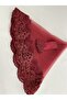 Burgundy Elegant Laced Bridal Veil Sash Gloves Full Set Henna Night Wedding - 3