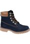 3507 Navy Blue Genuine Nubuck Leather Unisex Waterproof Boots