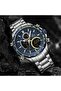 Naviforce Steel Tachymeter Model Digital & Analog Watch