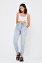 Pocket Embroidery Detailed Frayed Mom Trousers - 7