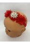 Melkady 278ki - Baby Headband with Stylish Floral Brooch (0-6 Months) - 2