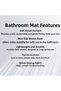 Bath Mat, Soft Bathroom Rug, Non-Slip Dot Backing, Washable - 60X100 - 4