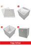 6-Piece Lidless Storage Box Basket Organizer In-Cabinet Laundry Toy Organizer 30X30X30Cm - 4