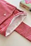 Gingham Pocket Book Case Fiber Filled Book Lover Gift - 8
