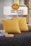 Shal Plaid 2-Piece Decorative Snap-On Cushion Cover Pillowcase 44X44Cm