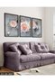 Pearl and Rose 3 Piece Wooden Framed Painting Act - 3