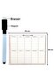40X50Cm Magnetic Stick-On Clear Weekly Wall Plan with Write-On Pen for Office Home Office - 2