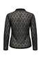 Black Button Detailed Crop Knitted Plus Size Blouse Tbbss26Af00023 - 7