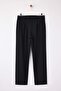 Siyah Straight Fit Boru Paça Gofre Mevsimlik Erkek Dokuma Kumaş Pantolon TMNSS26PL00005 - 5