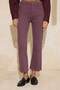 Cherry High Waist Mid-Stretch Crop Flare Jeans with Cut-Outs Twoss26Je00001 - 3