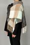 Tasseled Boucle Scarf Shawl 45X200 cm 1292 Black - 6