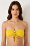 63567 Yellow Strapless Bikini Top