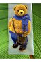 Iron-On Bear with Sweater and Scarf Embroidery Transfer Print 20X10 cm - 2