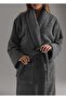 Boucle Bathrobe, Shawl Collar Bathrobe, 100% Cotton Women's / Men's Unisex Bathrobe - 2