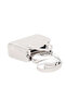Women's White Mini Size Faux Leather Strap Hand and Shoulder Bag - 4