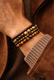 Agate and Tiger Eye Natural Stone Bracelet Combination