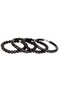 Lava Stone and Onyx Natural Stone Bracelet 4-Piece Combination Set with Gift Box - 3