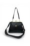 Women's Scholarship 4-Compartment Adjustable Crossbody Strap Soft Faux Leather Shoulder and Crossbody Bag