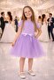 Girls' Princess Short Sleeve Dress with Tulle - 3