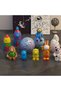Cute Heroes in Space Stone Painting Set - School and Home Activity...12 Color Paint, 2 Brushes