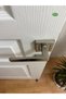 Square Inox Model Room Door Handle with Badge (Front-Back Set) - 3