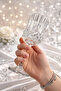 Stylish 150 ml Glass Cup with Crystal Pattern – Set of 6 |   Water, Soft Drink, Dessert Presentation Cup - 4