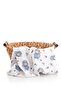 Blue Lamb Pattern Muslin Cloth Cover 120x120 cm + 4 Mouth Wipes - 3