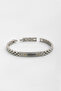 Zircon Stone Detailed Adjustable Steel Men's Bracelet