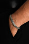 Zircon Stone Detailed Adjustable Steel Men's Bracelet - 2