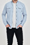Yxc Slim Fit Men's Slim Fit Cotton Denim Shirt