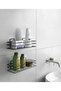 Adhesive Bathroom Shelf Matte Black Bathroom Shampoo Holder Shower Cabin Shower Hanger Set of 2