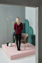 Women's Crew Neck Front Stitching Detailed Oversized Knitwear Sweater - 5