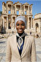 Pearl Embroidered Light Gray Ready-To-Wear Turban Hijab Medical Use Suitable - 5