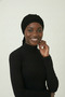 Pleated Tie Black Ready-To-Wear Turban Hijab Bonnet Suitable for Medical Use - 2