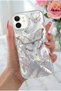 iPhone 12/12 Pro Case Shiny Holographic Butterfly Pattern Shock-Absorbing Camera Protection Silicone - 5