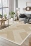 Digital Non-Slip Washable Modern Striped Mink Beige Living Room Carpet Kitchen Rug Runner