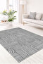 Digital Non-Slip Washable Scandinavian Jute Look Living Room Carpet Kitchen Rug Runner