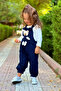 Unisex En Çizgi Corded Fabric 2-Piece Salopet with Teddy Toy - 3