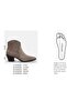 Large Size Women's Genuine Leather Cowboy Heel Boots 41-42-43-44-45- - 5