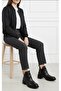 LARGE NUMBER WOMEN'S GENUINE LEATHER BOOTS 41-42-43-44-BLACK LEATHER