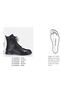 LARGE NUMBER WOMEN'S GENUINE LEATHER BOOTS 41-42-43-44-BLACK LEATHER - 5