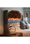 Luxury decorative lampshade with metal base and pink feather design 57 x 30 cm - 5