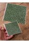 2 PIECES OF POINTED IRON-ON TRANSFER PRINTED BAG 19X19-11X11 Green - 2
