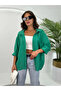 Green Off-Shoulder Oversize Shirt - 4612 - 5