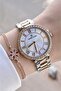 Rose Gray Color Women's Wristwatch and Gift Bracelet