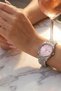 Women's Metal Wristwatch with Stone Detail Silver Band in Special Box - 3