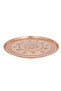 Copper Embroidered Tray 65 cm