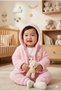 Girl baby bear embroidery detail 3-piece tracksuit set (9-12-18 months)