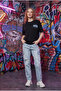 Women's Cotton Oversize T-Shirt with Front Logo and Back Print - 3